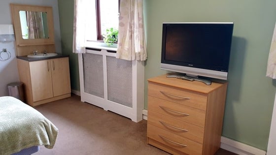 Worsley Lodge  - Senior bedroom television