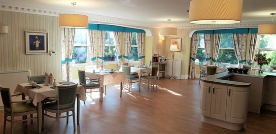 Newlands Care Home - Well lit cafe room 