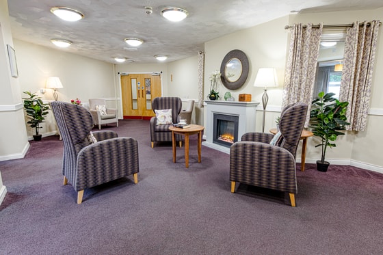 Aberpennar Court Care Home - Purple Armchairs