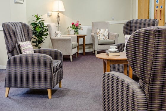 Aberpennar Court Care Home - Senior living communal seating