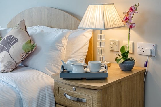 Larkhill Hall Care Home - Lamp and teapot