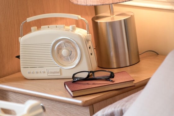 Hamewith Lodge Care Home - radio and light on