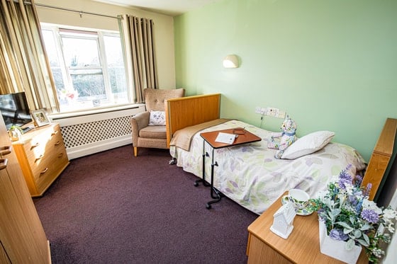 Springwater Lodge Care Home - Green bedroom