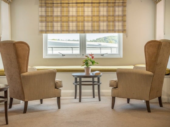 Rivendell View Care Home - Yellow armchairs