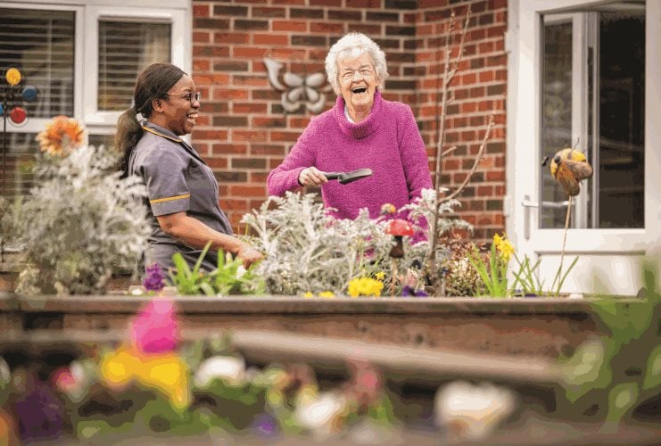 Willow Court Care Home - Senior living gardening