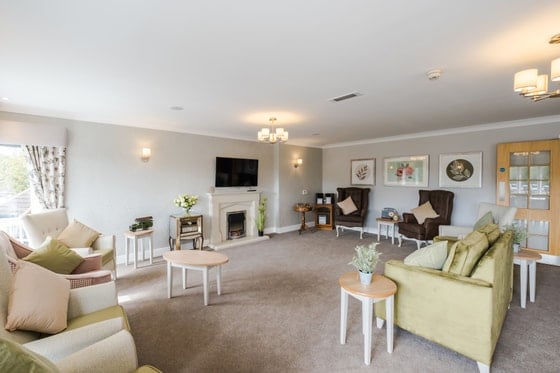 Kirkwood Court Care Home - Green living room