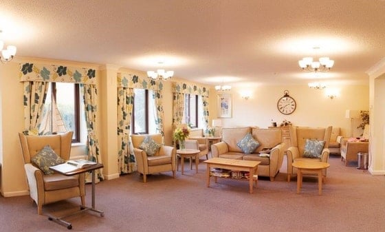 Chandlers Ford Care Home - Senior living communal area
