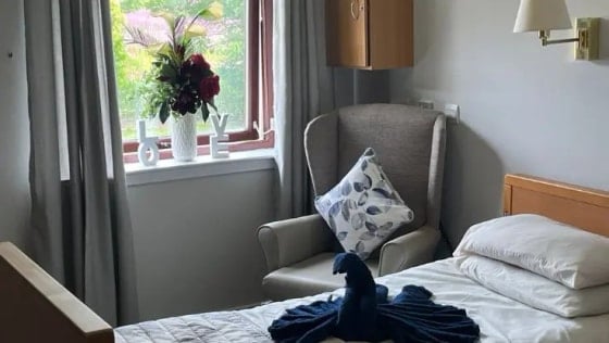 Cairnie Lodge Care Home - Single grey Arm chair