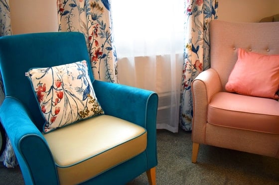 Pendleton Court Care Home - Floral pillow