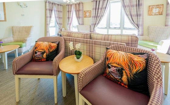 Tranent Care Home - Senior living checkered seating