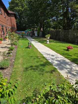 Westleigh Lodge Care Home - Outdoor sunny path