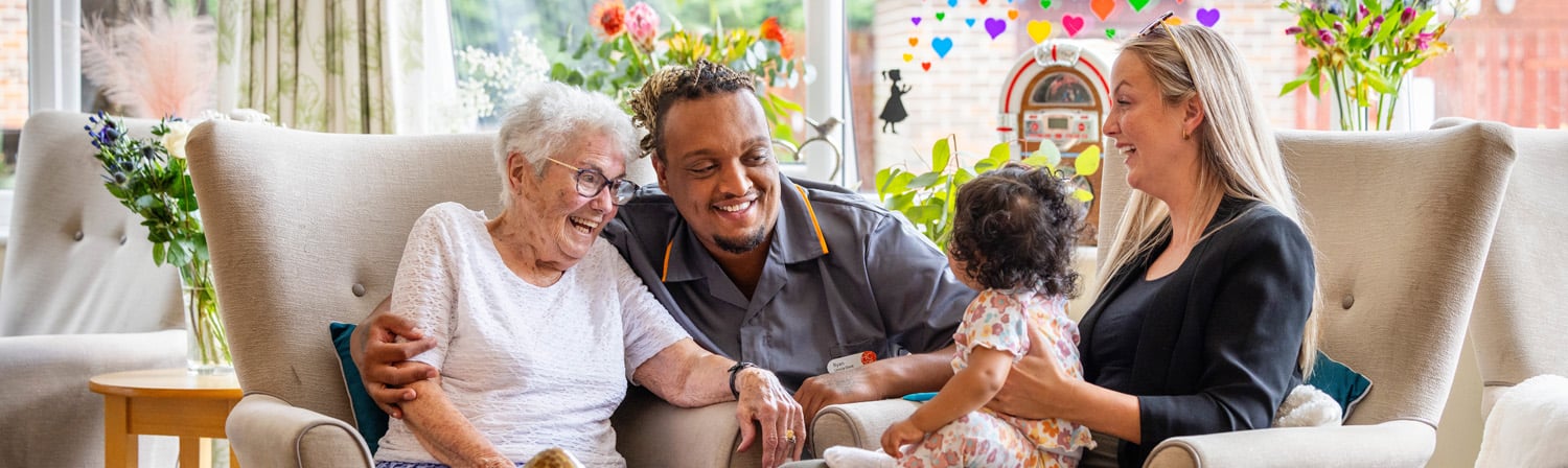 Care home family visit