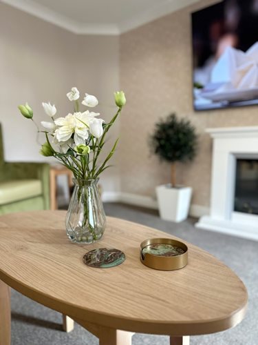 Westwood Lodge Care Home - Plant on coffee table
