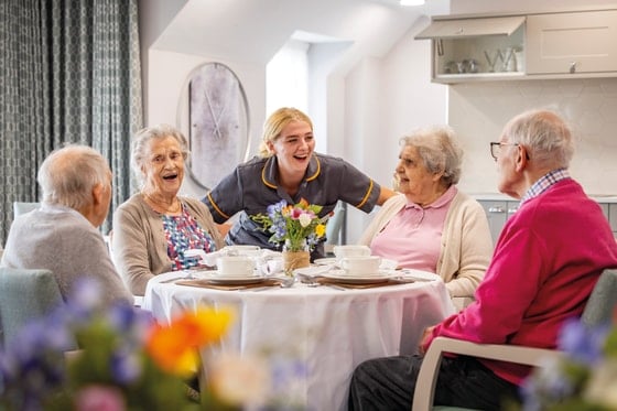 Dovedale Court Care Home - Communal gathering