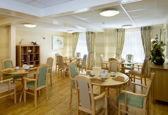Fir Trees Care Home - Wooden table dining area