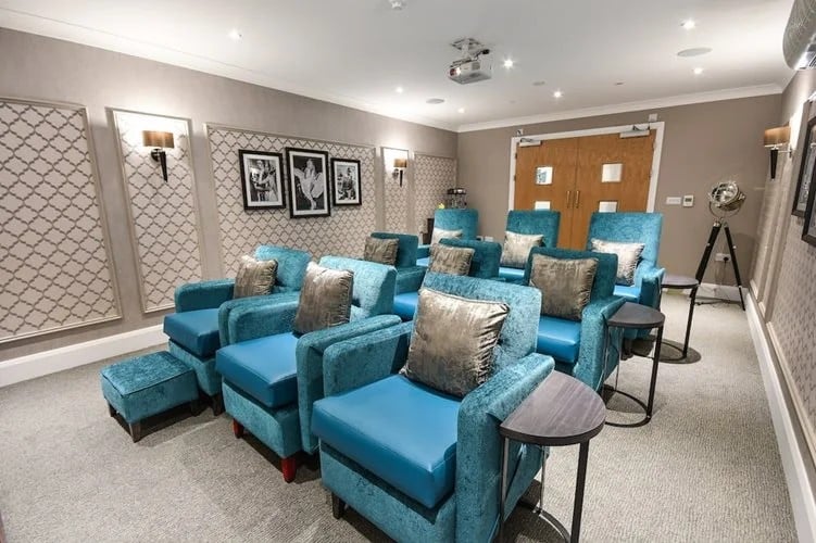 Haywood Lodge Care Home - Arranged Blue seating 