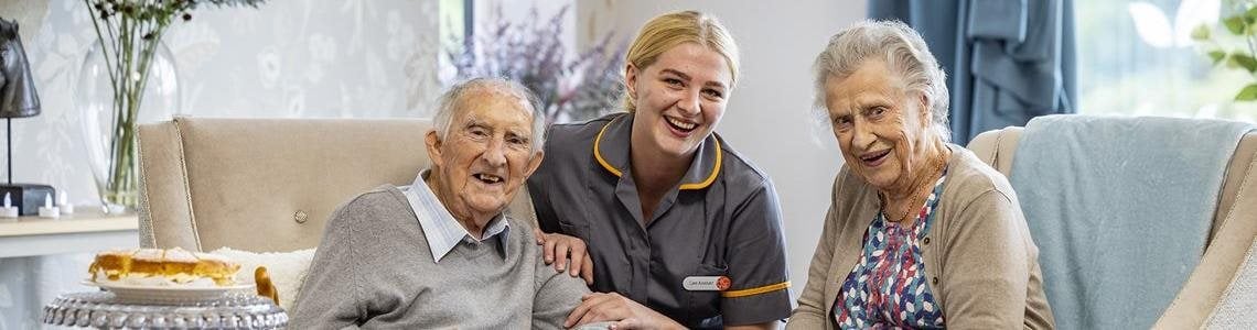 Bluebell carehome staff and residents