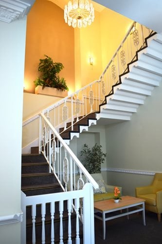 Pendleton Court Care Home - Chandler and staircase