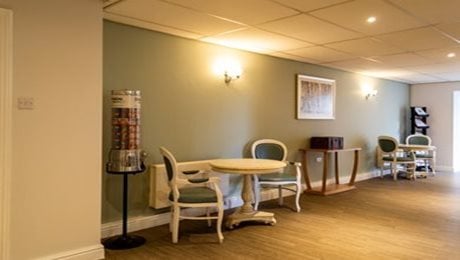 Quarry Hall Care Home - Dining area, tables, chairs