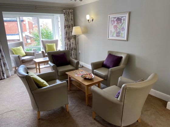 Sutherland Court Care Home - Seating with a coffee table