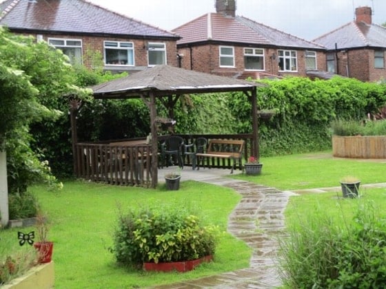 Averill House Care Home - Outdoor wooden pavilion 