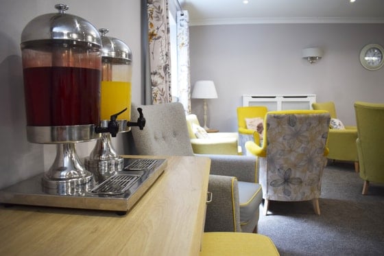 Worsley Lodge  - Yellow and green chairs