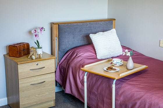 Springwater Lodge Care Home - Purple bedding