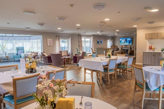 Quayside Care Home - Dining tables