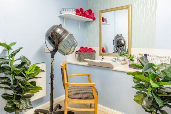 Aberpennar Court Care Home - cosy chair by the fire