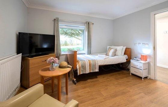 Ailsa Craig Care Home - Single senior bed with Television