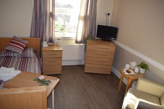 Averill House Care Home - Striped single Bed