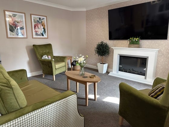 Westwood Lodge Care Home - tv and communal seating