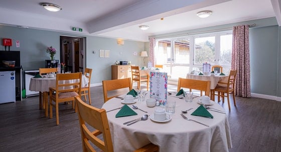 Linlithgow Care Home - Senior living clothed dining