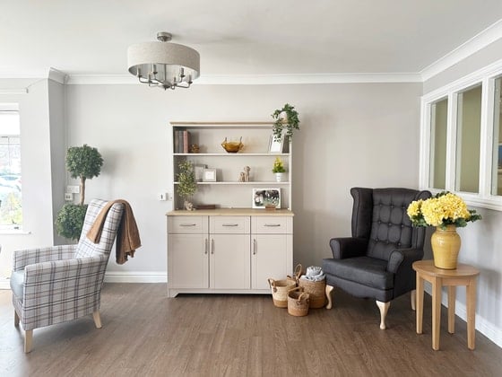 Westwood Lodge Care Home - Storage and black chair