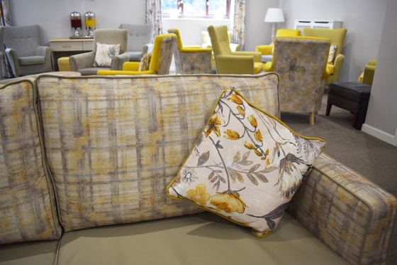 Worsley Lodge  - Green and floral chair 