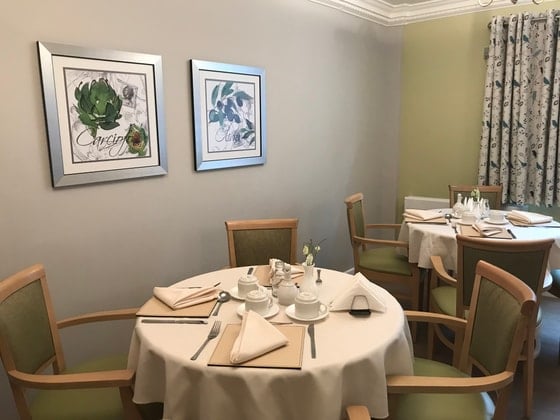 Victoria House Care Home - Clothed senior dining area