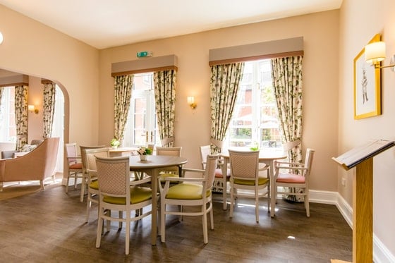 Market Lavington Care Home - Senior living dining room