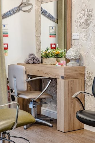 Silverwood Care Home - Silverwood Care Home hair salon table